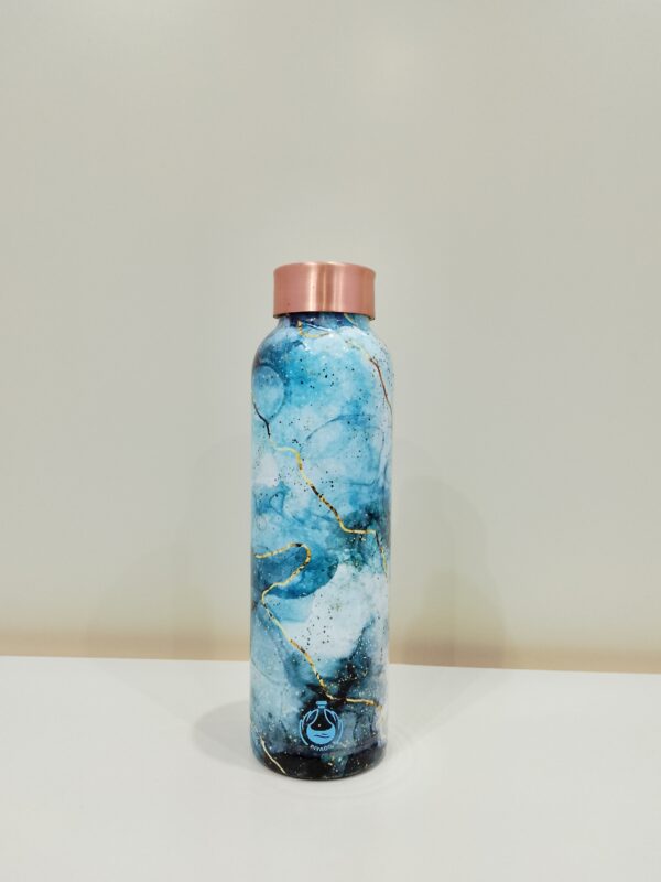 Piyaoo-Pure Copper Gloss Meena Coating Water Bottle