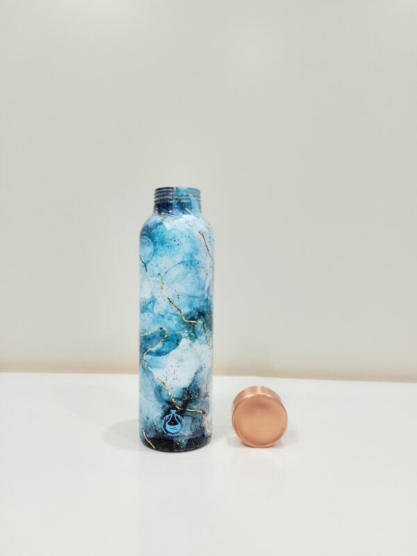 Piyaoo-Pure Copper Gloss Meena Coating Water Bottle - Image 3