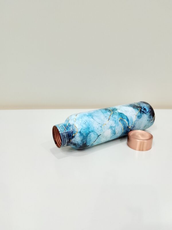 Piyaoo-Pure Copper Gloss Meena Coating Water Bottle - Image 4