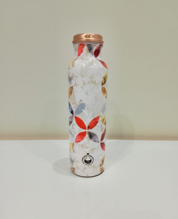 Piyaoo-Pure Copper Gloss Meena Coating Water Bottle