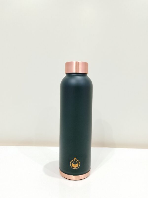 Piyaoo-Pure Copper Matte Finish Color Coat Water Bottle