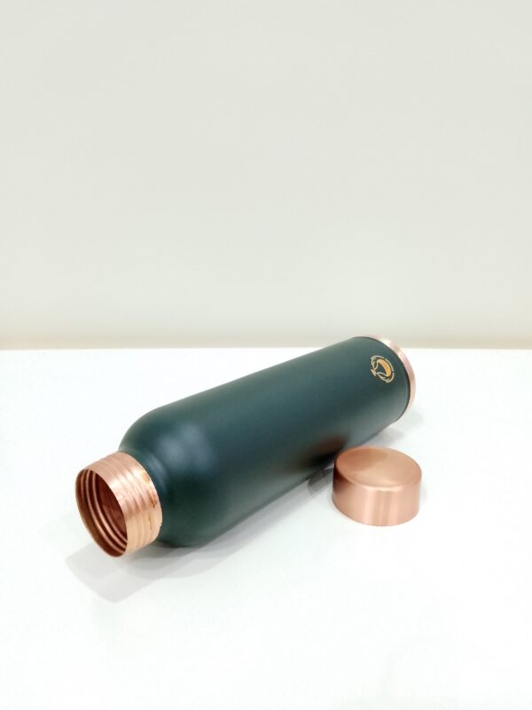 Piyaoo-Pure Copper Matte Finish Color Coat Water Bottle - Image 4