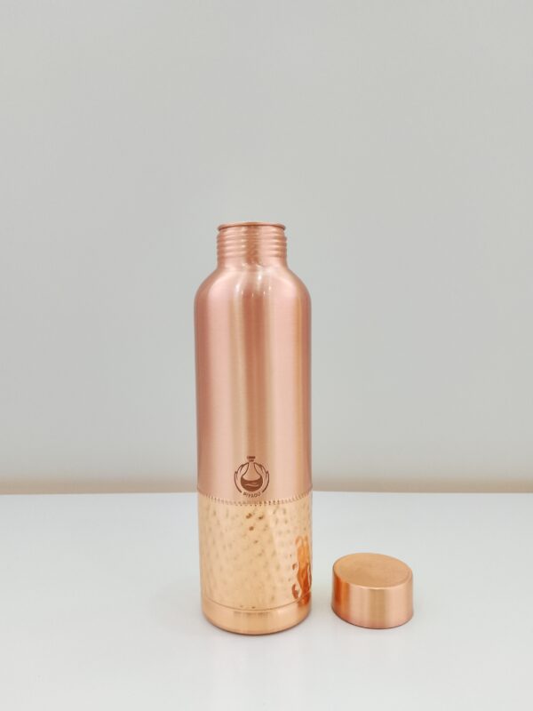 Piyaoo-Pure Copper Premium Lacqure Finish Water Bottle-Classic Design - Image 2