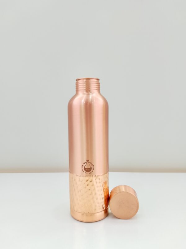 Piyaoo-Pure Copper Premium Lacqure Finish Water Bottle-Classic Design - Image 3