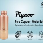 Piyaoo-Pure Copper Premium Lacqure Finish Water Bottle-Classic Design